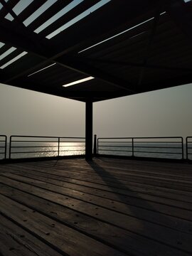 pier at night