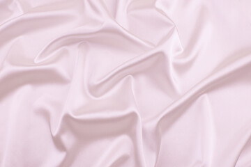 close up of pearl silk textured cloth background