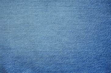 Close up of blue denim jeans fabric texture background