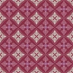 งาFlower ikat pattern use bedsheet cloth and curtain.