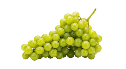 Isolated bunch of green grapes, ready to eat, healthy delicious snack for everyone