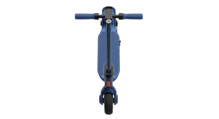 Isolated electric scooter shown from above, transportation mode for city use, mobility aid