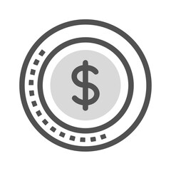 Obraz premium Dollar coin currency