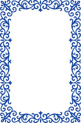Elegant Ornamental Frame with Swirls and Floral Accents, border Frame, floral tiles vector, page border, Card cover vector, Carpet, Mosaic, tiles decoration, Greeting card, weeding invitation cover.