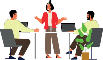 business people in office