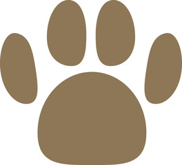 肉球のアイコンイラスト