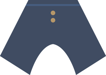 ショートパンツ/ズボンのアイコンイラスト