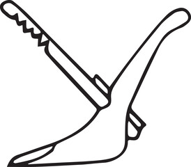 Vector line art of traditional farming with bull and plow in rural Bangladesh. EPS-ready for agriculture, heritage, and village life themes. Clean, editable design.