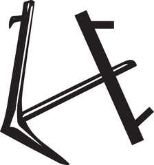 Vector line art of traditional farming with bull and plow in rural Bangladesh. EPS-ready for agriculture, heritage, and village life themes. Clean, editable design.