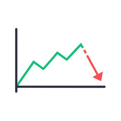 Obraz premium predictive Trend Line Graph 