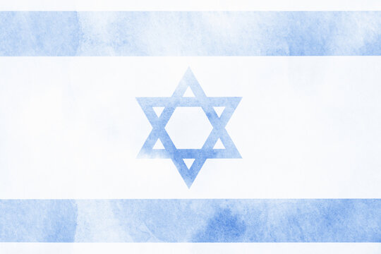 Flag of Israel grunge background