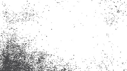 Distressed scratched texture frame with transparent grunge background. Dust grain overlay texture frame for retro vintage design compositions. 