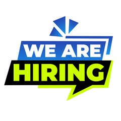 We are hiring png, career job banner, professional hiring post, company recruitment design, transparent digital file