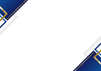 青と金のビジネス背景枠20