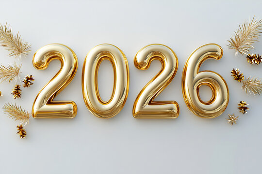 No 2026 in gold for the New Year.