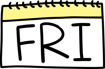 주간 달력 금요일