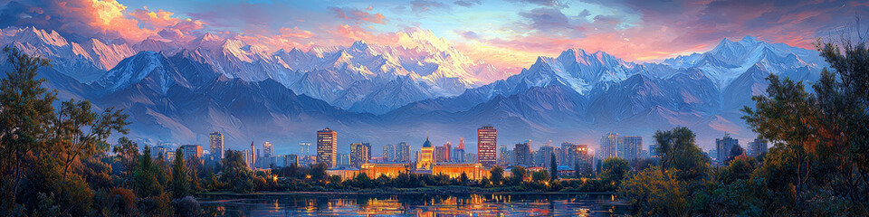 Dushanbe Morning Skyscape