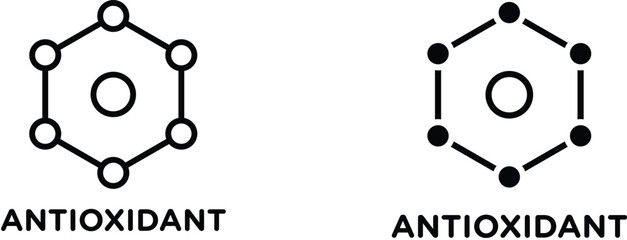 antioxidant  icon vector graphic illustration  with white background flat hand made icon fill icon .