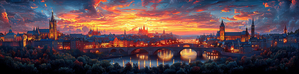 Luxembourg Evening Skyscape