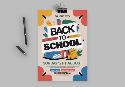 Back to School Flyer Template