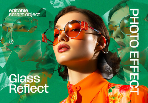 Glass Reflect Photo Effect