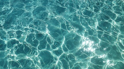 Sunlit water ripple patterns captured from above. Artificial intelligence image