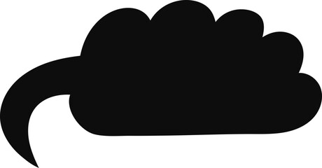 Speech bubble vector icon illustrating communication concept