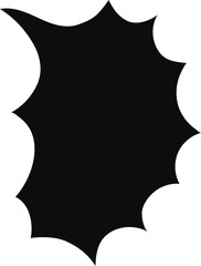 Black comic boom burst graphic bubble speech