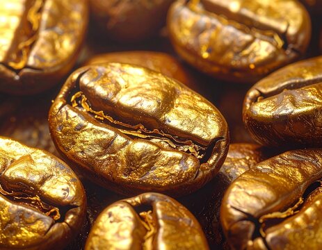 coffee beans on the ground - Powered by Adobe