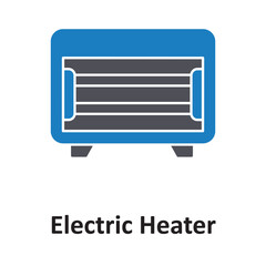 Electric heater Vector icon which can easily modify or edit
