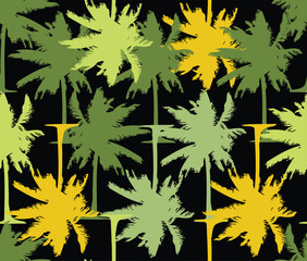 design vector art seamless pattern coconut tree image