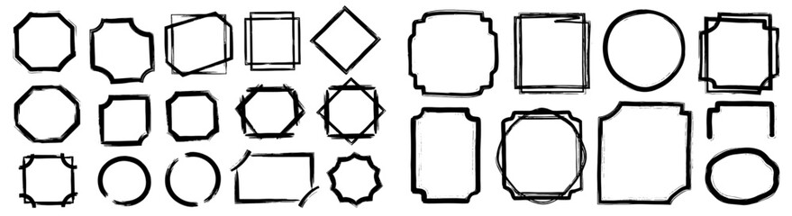 Hand-Drawn Floral Doodle Elements: A whimsical set of vintage-inspired blossoms, leaves and swirls for invitations, cards, or decorative projects, artistic line art design, sketch, scrapbook and print