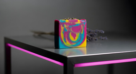 3d computer network server with cables and technology concept