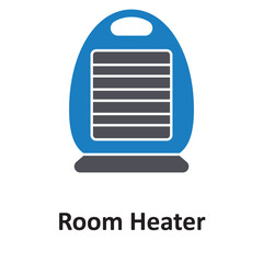 Electric heater Vector icon which can easily modify or edit