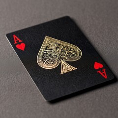 The Ornate and Luxurious Ace of Spades Card