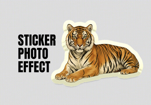 Cut-Out Sticker Photo Effect