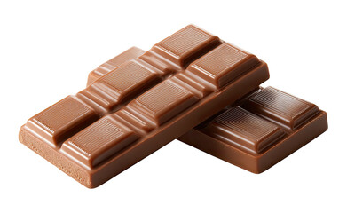Two bars of smooth, light-brown confectionery arranged with a slight overlap, showcasing texture