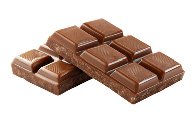 Two pieces of a light brown solid confectionery food, angled on a plain black background