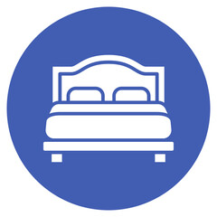 Bed icon vector image. Can be used for House Cleaning.
