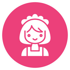 Maid icon vector image. Can be used for House Cleaning.