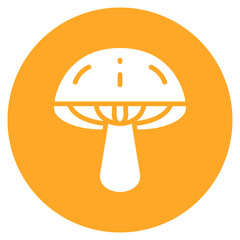 Mushroom icon vector image. Can be used for Fruits and Vegetables.