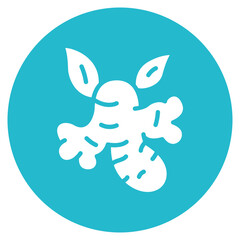 Ginger icon vector image. Can be used for Fruits and Vegetables.