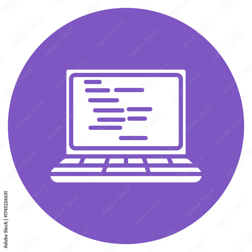Wall mural php coding icon vector image. can be used for coding and development.