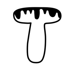 letters with snowflake outline