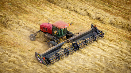 Farming equipment harvesting