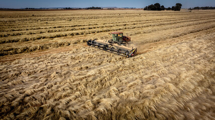 Farming equipment harvesting