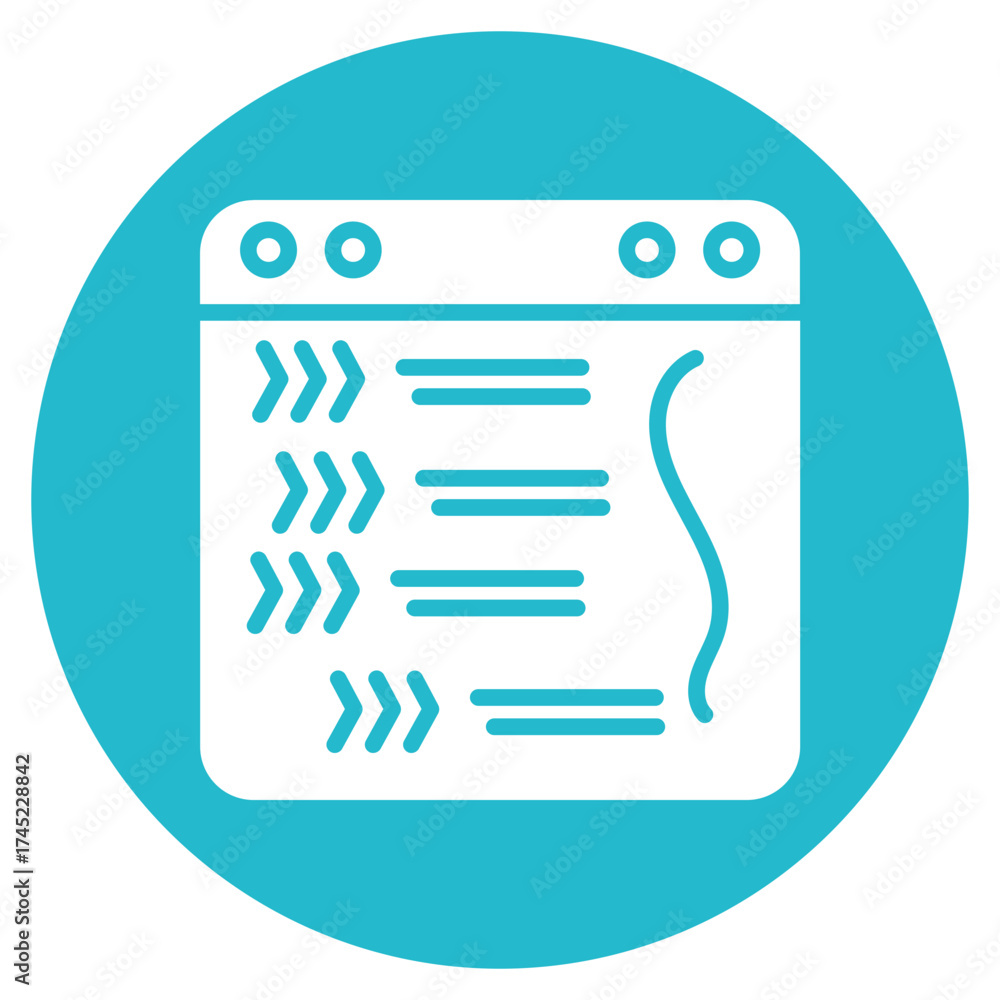Wall mural code correction icon vector image. can be used for computer programming.