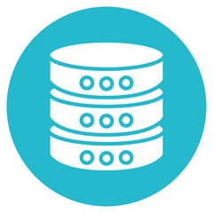Database icon vector image. Can be used for Computer Programming.
