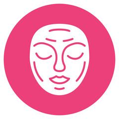 Facial Mask icon vector image. Can be used for Spa.