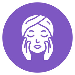 Face Massage icon vector image. Can be used for Spa.